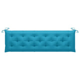 Garden Bench Cushion Light Blue 180x50x7 Cm Fabric 43_314972