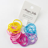 MANGO JELLY Kids Hair Ties - Classic Summer Bright - Six Pack V659-HT-3CM-30P-CLASSIC-BRIGHT-6-L