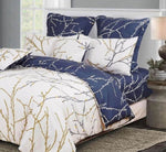 Tree Reversible Super King Size Bed Quilt/Duvet Cover Set Beige V493-MSK-413