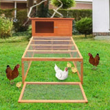 Furtastic Rectangular Wooden Chicken Coop & Rabbit Hutch WCC-JOY-001-REC