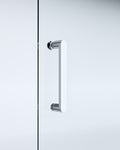 150mm Adjustable Single Door Corner Sliding Glass Shower Screen in Chrome 845541