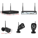 UL-tech CCTV Wireless Security Camera System 8CH Home Outdoor WIFI 6 Square Cameras Kit 1TB CCTV-WF-CLA-8C-6S-T