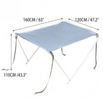 White Boat Foldable Anti-UV Tent Sunshade Awning Bimini Top Canopy Cover V213-SAHDE-A-WHT