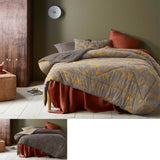 Accessorize Clove Washed Cotton Printed Reversible Comforter Set King V442-HIN-COMFORTER-COTTONCLOVE-MUSTARD-KI