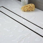 1000mm Tile Insert Bathroom Shower Stainless Steel Grate Drain w/Centre outlet Floor Waste 832781