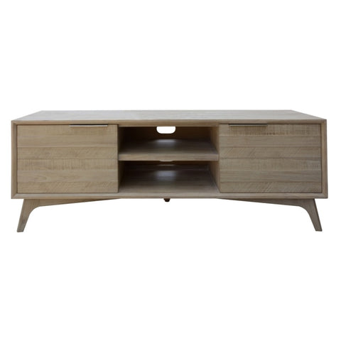 Tyler 166cm ETU Entertainment TV Unit 2 Door Solid Acacia Timber Brushed Smoke V315-VOD-LARS-04