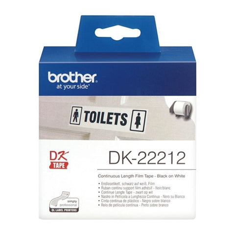 Brother White Cont. Film Roll Direct Thermal 62mm x 15.24mm V177-D-BDK22212