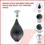 Boxing Speed Bag PU Leather MMA Punching Focus Bag Muay Thai Training Speed V63-835891