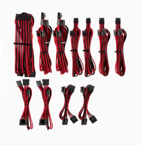CORSAIR Corsair PSU - RED/BLACK Premium Individually Sleeved DC Cable Pro Kit, Type 4 Generation 4 V177-L-PSCP-8920226