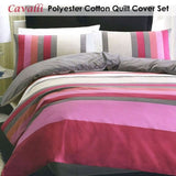 Belmondo Cavalli Polyester Cotton Quilt Cover Set King V442-CAP-QUILTCS-CAVALLI-PINK-KI