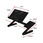 Aluminium Alloy Folding Laptop Computer Stand Desk Table Tray On Bed Mouse V63-827821