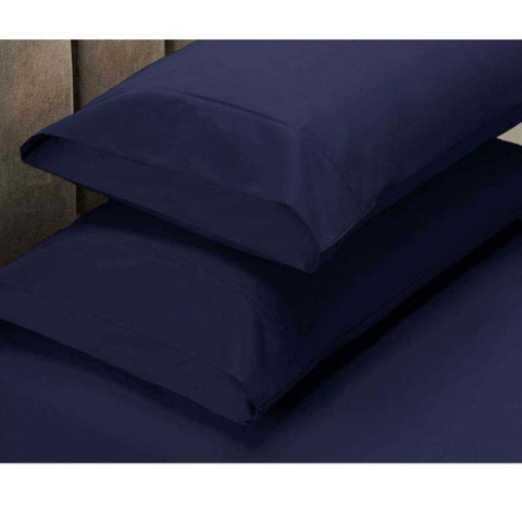 Apartmento 225TC Fitted Sheet Set King Navy plus 2 Pillowcases V442-INT-FITTEDSS-225TCBASICS-NAVY-KI