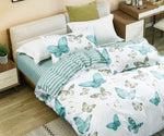 Fleur Butterfly Super King Size Quilt/Duvet Cover Set V493-MSK-443