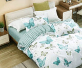 Fleur Butterfly Queen Size Quilt/Duvet Cover Set V493-MQ-443