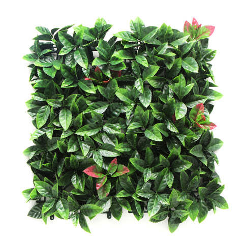 YES4HOMES 4 x Garden Vertical Wall Hanging Artificial Plants Interlocking Tile Hedge Green UV V278-4-X-CCGA008-PHOTINIA