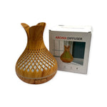 Essential Oil Aroma Diffuser and Remote - 500ml Vase Flower Wood Mist Humidifier V238-SUPDZ-40003274801232