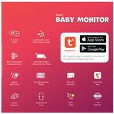 New DGTEC Teddy Smart Full HD Baby Monitor Blue iOS Android App V185-DG163BMBL