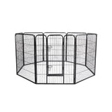 PaWz 8 Panel Pet Dog Playpen Puppy Exercise Black 2.5kg Venison DO1005-40-BK