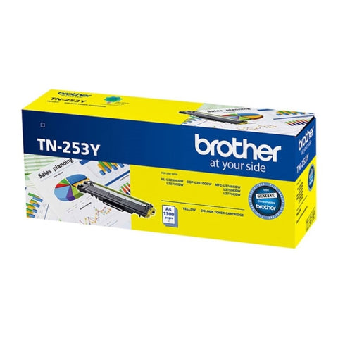 Brother TN-253Y Yellow Toner Cartridge to Suit V177-D-BN253Y