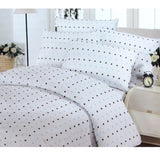 Polyester Cotton Stars Quilt Cover Set Double V442-ABR-QUILTCS-LUNASTARS-WHITE-DS