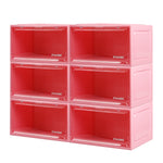 Stacked Sneaker Display Case 6x Shoe Pink SO1023-6PCS-PK