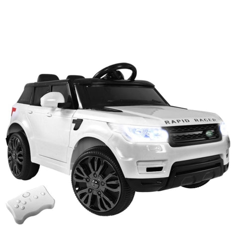 Rigo Kids Electric Ride On Car SUV Range Rover-inspired Cars Remote 12V White RCAR-RANGEROVER-WH