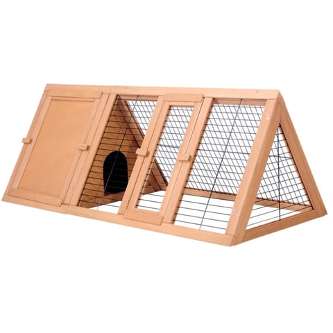 i.Pet Rabbit Hutch 119cm x 51cm x 44cm Chicken Coop Large Run Wooden Cage Outdoor PET-GT-CAGE-R005