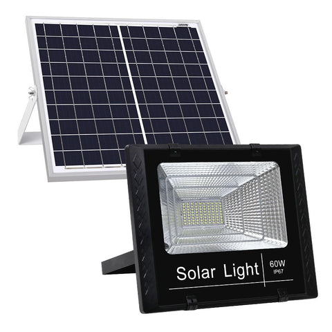 Leier 80 LED Solar Street Light 60W Flood Motion Sensor Remote Outdoor Wall Lamp STL-SP-60W