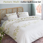 Bedding House Pasture Multi Cotton Quilt Cover Set Queen V442-HIN-QUILTCS-PASTURE-MULTI-QS