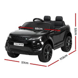 Kids Electric Ride On Car Land Rover Licensed Toy Cars Remote 12V Battery Black RCAR-EVOQUE-LS-BK