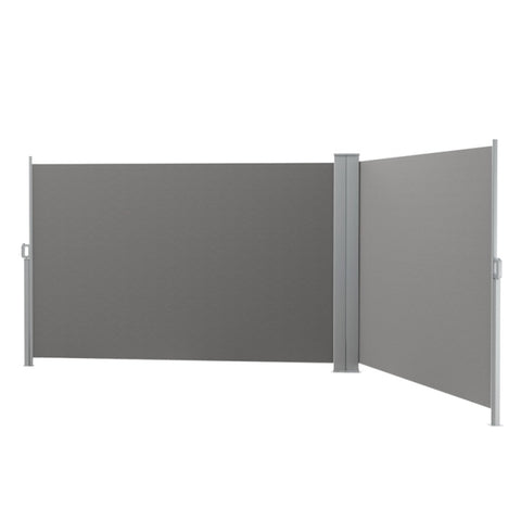 Instahut Side Awning Sun Shade Outdoor Retractable Privacy Screen 1.8X6M Grey AWN-B-SIDE-BD-180-GREY