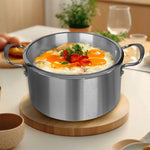 SOGA Stainless Steel 32cm Casserole With Lid Induction Cookware CASSEROLESS422832CM