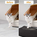 YES4PETS 2 X Double Layer Cat Litter Tray Trap Mat Catch Cat Litter House Box Pad Toilet Mat V278-2-X-68281-LITTER-TRAP-MAT