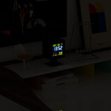 Newgate Monolith Lcd Alarm Clock Black V398-NGLCD/MONO1