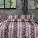 Big Sleep Snake Skin Pink Quilt Cover Set Double V442-HIN-QUILTCS-PRINTED-SNAKE-SKIN-PINK-DS