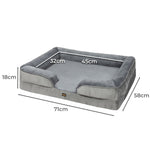 PaWz Memory Foam Pet Sofa Bed Cushion M Medium PT1178-M-GY