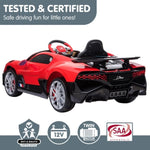 Licensed Bugatti Divo Electric Kids Ride-on Car - Red CAR-BGT-338-RD