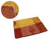 Damask Jacquard Polyester Tablecloth 180cm Round Ambrose Rust V442-GNA-TABLEC-24AMBROSE180-RUST-RD