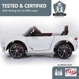 Bentley Exp 12 Speed 6E Licensed Kids Ride On Electric Car - White CAR-BEN-WH