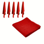 Rans Set of 6 Cotton Waffle Tea Towels 50x70 cm - Red V442-RAN-TEAT-LONDONWAFFLE-RED-RE