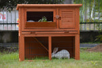 YES4PETS Double Storey Rabbit Hutch Guinea Pig Cage , Ferret cage W Pull Out Tray V278-RH211