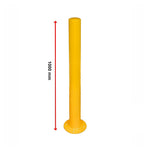 Yellow Heavy Duty Steel Bollard Post V63-817943