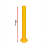 Yellow Heavy Duty Steel Bollard Post V63-817943