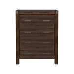 Tallboy with 4 Storage Drawers Solid Wooden Assembled in Chocolate Colour V43-TBY-NOW-CHK