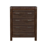 Tallboy with 4 Storage Drawers Solid Wooden Assembled in Chocolate Colour V43-TBY-NOW-CHK