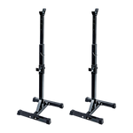 Pair of Adjustable Squat Rack Sturdy Steel Barbell Bench Press Stands GYM/HOME V63-825881