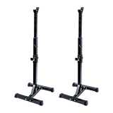 Pair of Adjustable Squat Rack Sturdy Steel Barbell Bench Press Stands GYM/HOME V63-825881