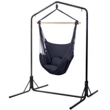 Gardeon Outdoor Hammock Chair with Stand Swing Hanging Hammock with Pillow Grey HM-CHAIR-PILLOW-GREY-U