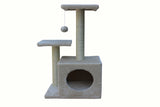 YES4PETS 71cm Beige Cat Scratching Tree Scratcher Post Pole Furniture Gym House V278-CT70-BEIGE