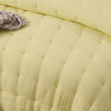 Vintage Design Homewares 3 Piece Hugo Cotton Gauze Quilted Comforter Set Butter King V442-HIN-COMFORTER-HUGO-BUTTER-KI